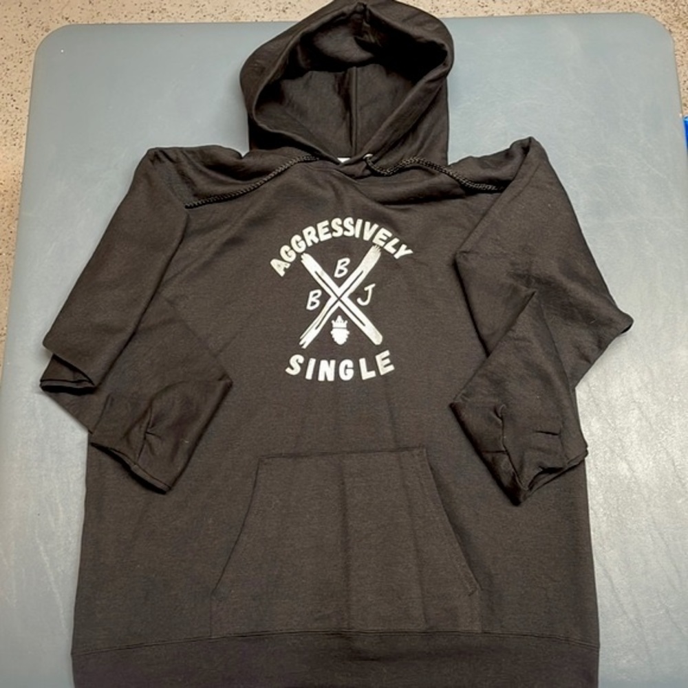 BBJ Aggressively Single Women’s Hoodie  NWT